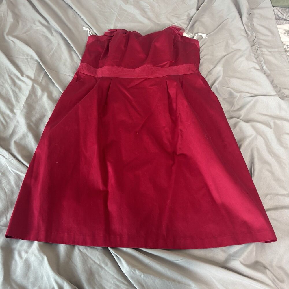 NWT!! David’s Bridal Short Strapless STYLE#84725 Size 16 Color Apple - Picture 12 of 14
